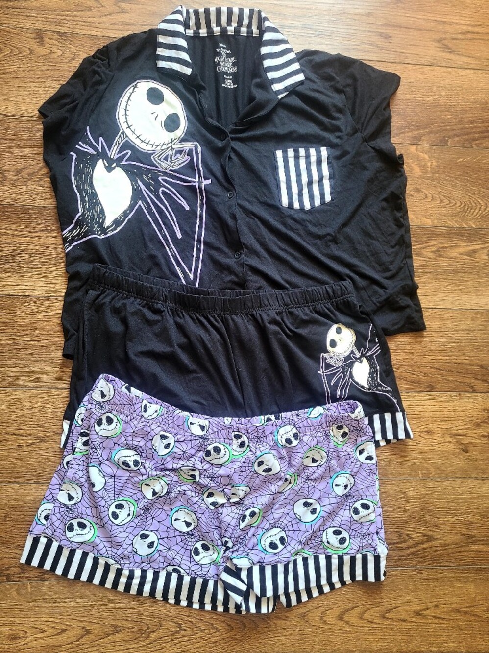 Disney Nightmare Before Christmas 3-Piece Pajama Set XL 16-18